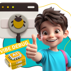 Тестирование & Vibe Debug. Охотники за багами - КИБЕРшкола программирования для детей, компьютерные курсы для школьников, начинающих и подростков - KIBERone г. Минино