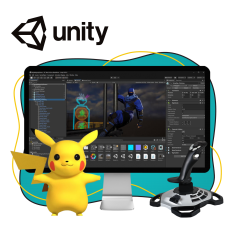 Мир игр на Unity 2D на популярном движке + AI-помощники - КИБЕРшкола программирования для детей, компьютерные курсы для школьников, начинающих и подростков - KIBERone г. Минино