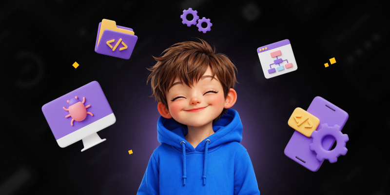 Идеальный сайт с нуля: код, дизайн и AI-помощник - КИБЕРшкола программирования для детей, компьютерные курсы для школьников, начинающих и подростков - KIBERone г. Минино